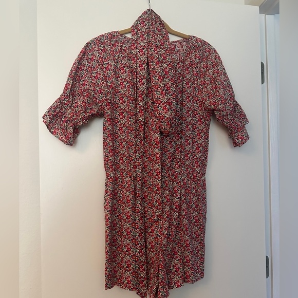 J.Crew Liberty Floral Red Women's Romper - Size XS - Picture 2 of 5